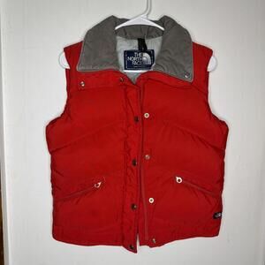 USA Vintage 70’s/80’s  The North Face Down Puffer Vest brown tag Childs Size 12